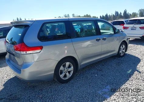 2014 Toyota Sienna L V6 7 Passenger from USA, damaged, VIN 5TDZK3DC7ES433780